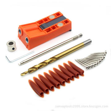 Twin Pocket Hole Jig System of Two Holes